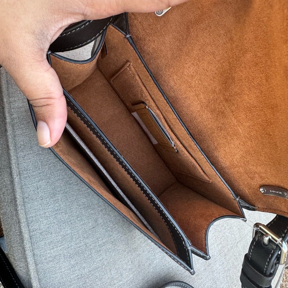 Coach CL416 Morgan Square Crossbody Bag IN Black - Picture 6 of 8